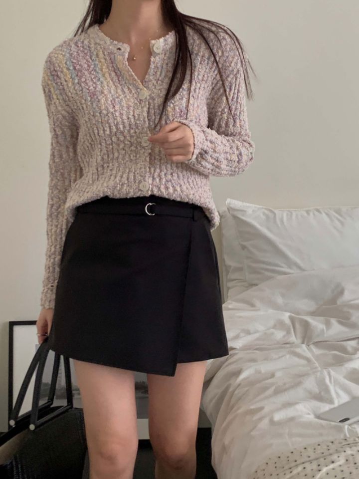 PLAYLIST韓國直郵東大門代購女裝新品真品24春夏針織衫蕾絲confetti針織衫