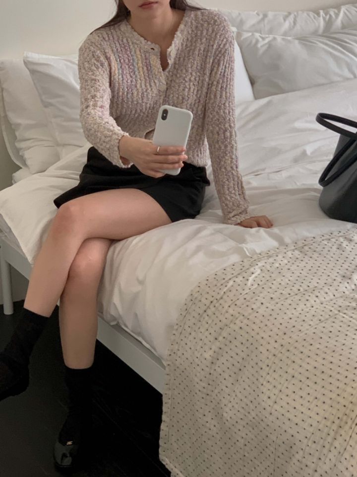 PLAYLIST韓國直郵東大門代購女裝新品真品24春夏針織衫蕾絲confetti針織衫