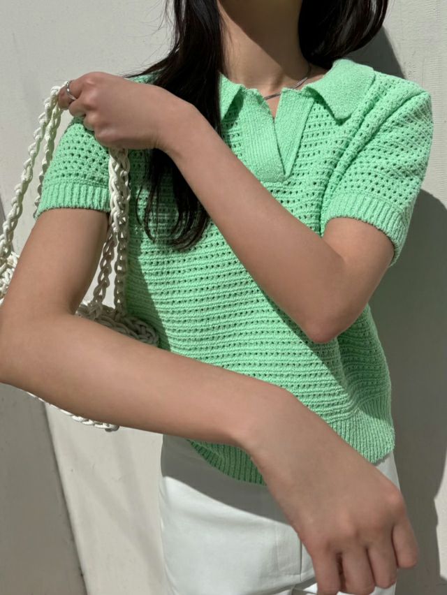 PLAYLIST直郵韓國代購女裝新品24春夏真品推薦職業針織衫confetti針織衫