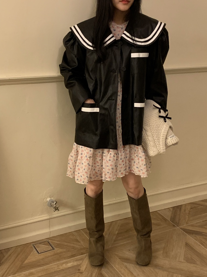JUPITER直郵韓國代購女裝新品人氣真品時尚職業24春夏夾克皮革JUPITER夾克