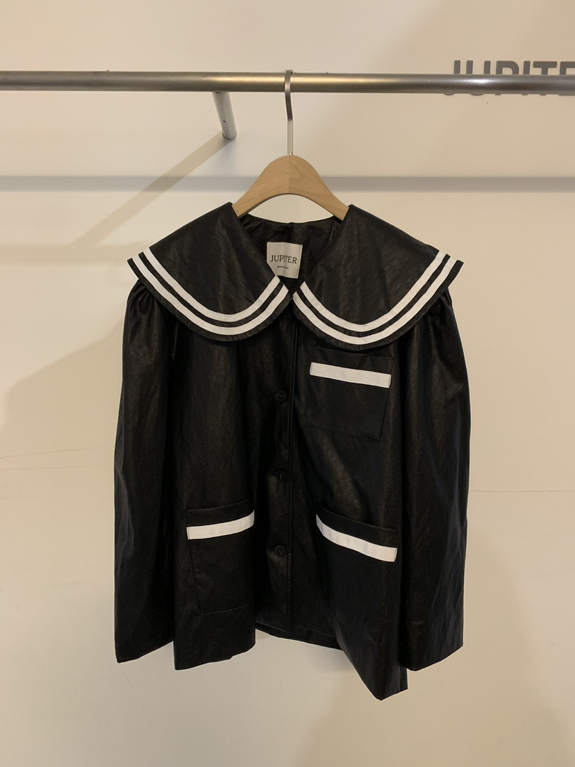 JUPITER直郵韓國代購女裝新品人氣真品時尚職業24春夏夾克皮革JUPITER夾克