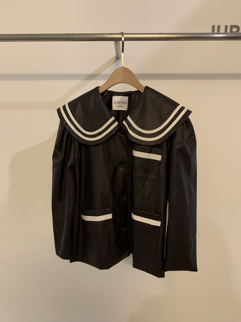 JUPITER直郵韓國代購女裝新品人氣真品時尚職業24春夏夾克皮革JUPITER夾克