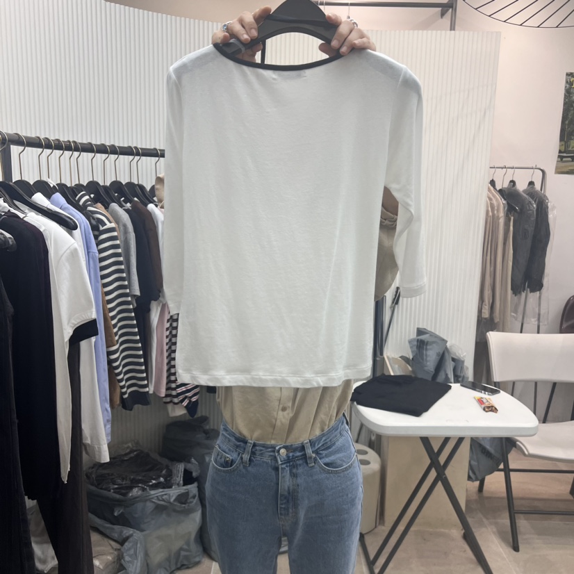 JICJO:SEOUL韓國直郵女裝新品人氣休閑熱賣推薦長袖T恤假兩件JICJO:SEOUL長袖T恤