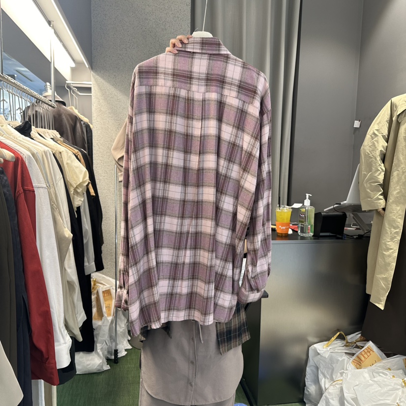 AMOEBA韓國直郵東大門實拍女裝新款時尚人氣24春夏襯衫蕾絲衫AMOEBA襯衫/蕾絲衫