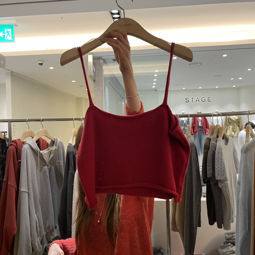 De VENTI韓國直郵東大門實拍女裝新品熱賣真品休閑吊帶背心DE VENTI吊帶/背心圖色2