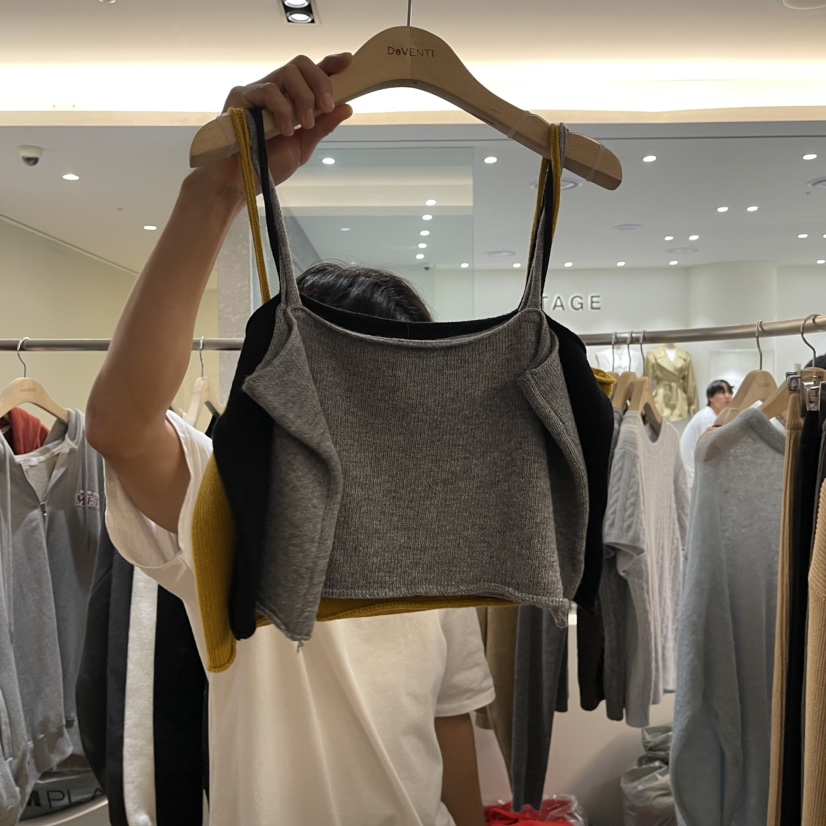 De VENTI韓國直郵東大門實拍女裝新品熱賣真品休閑吊帶背心DE VENTI吊帶/背心圖色3