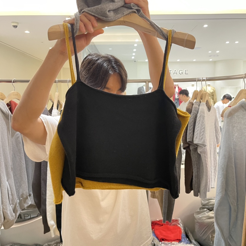 De VENTI韓國直郵東大門實拍女裝新品熱賣真品休閑吊帶背心DE VENTI吊帶/背心圖色4