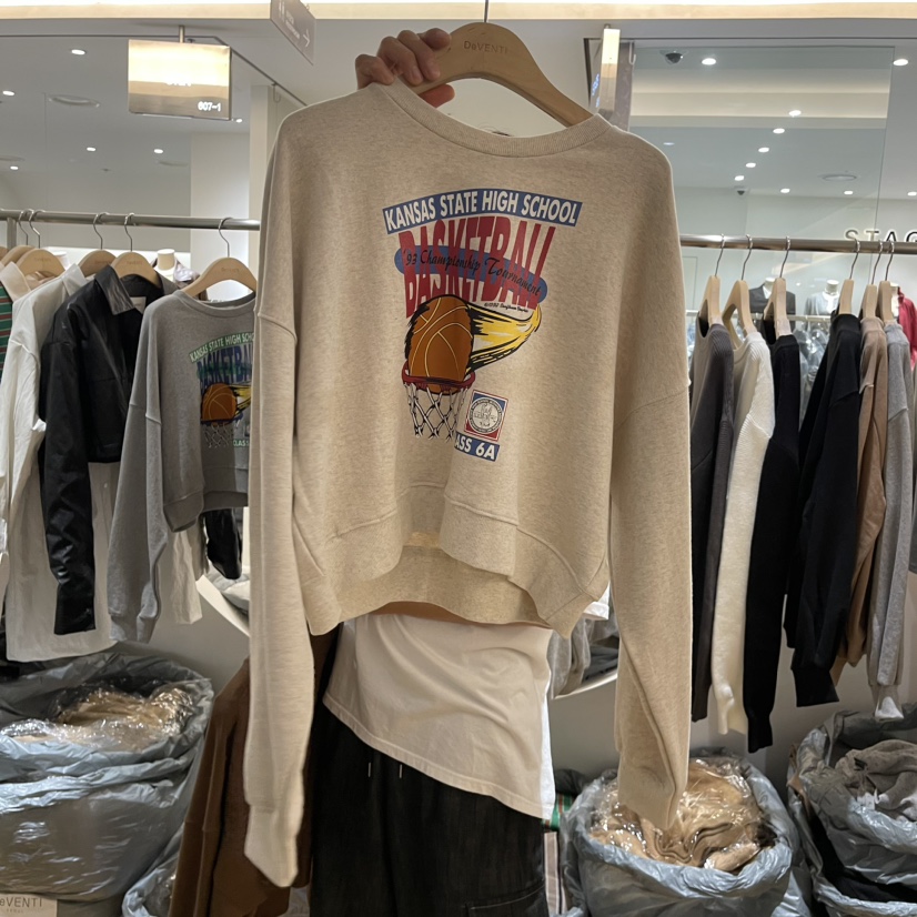 De VENTI直郵韓國代購女裝新品休閑職業人氣熱賣推薦真品衛衣DE VENTI衛衣圖色2