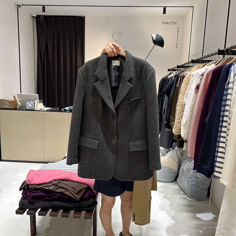 NOMATTER EDITION韓國直郵女裝新款熱賣休閑真品時尚職業夾克NOMATTER夾克圖色1