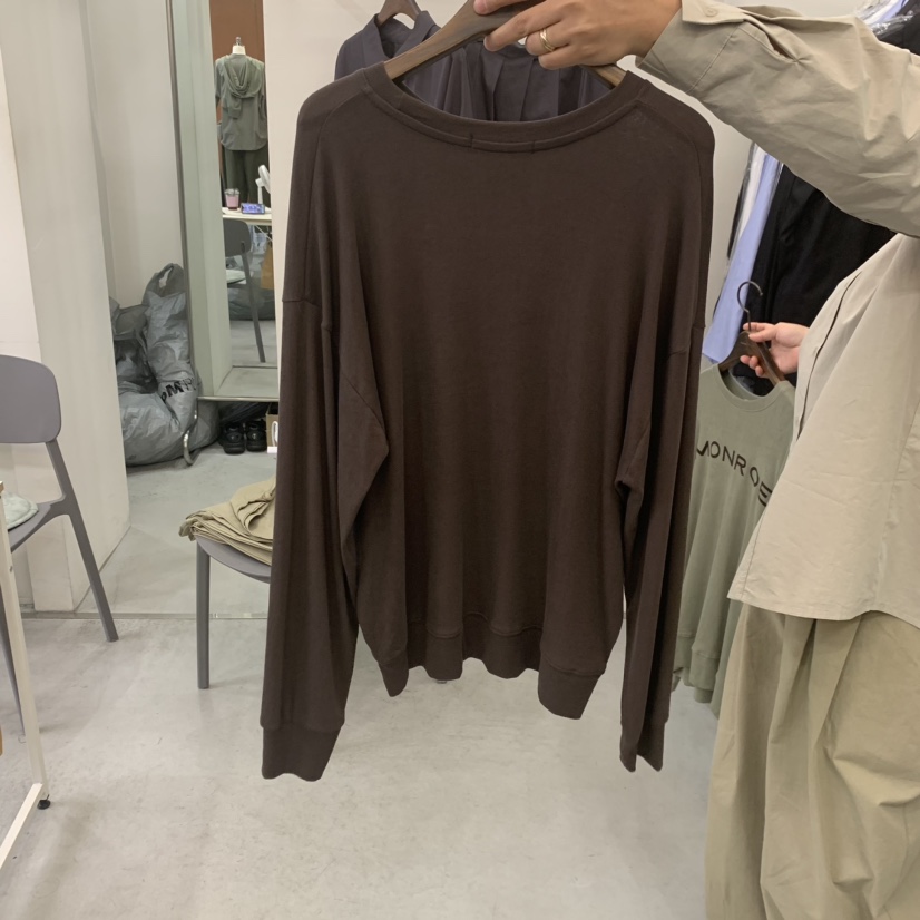 DRECIPE直郵韓國代購女裝新款人氣推薦時尚熱賣職業長袖T恤PAVEL長袖T恤