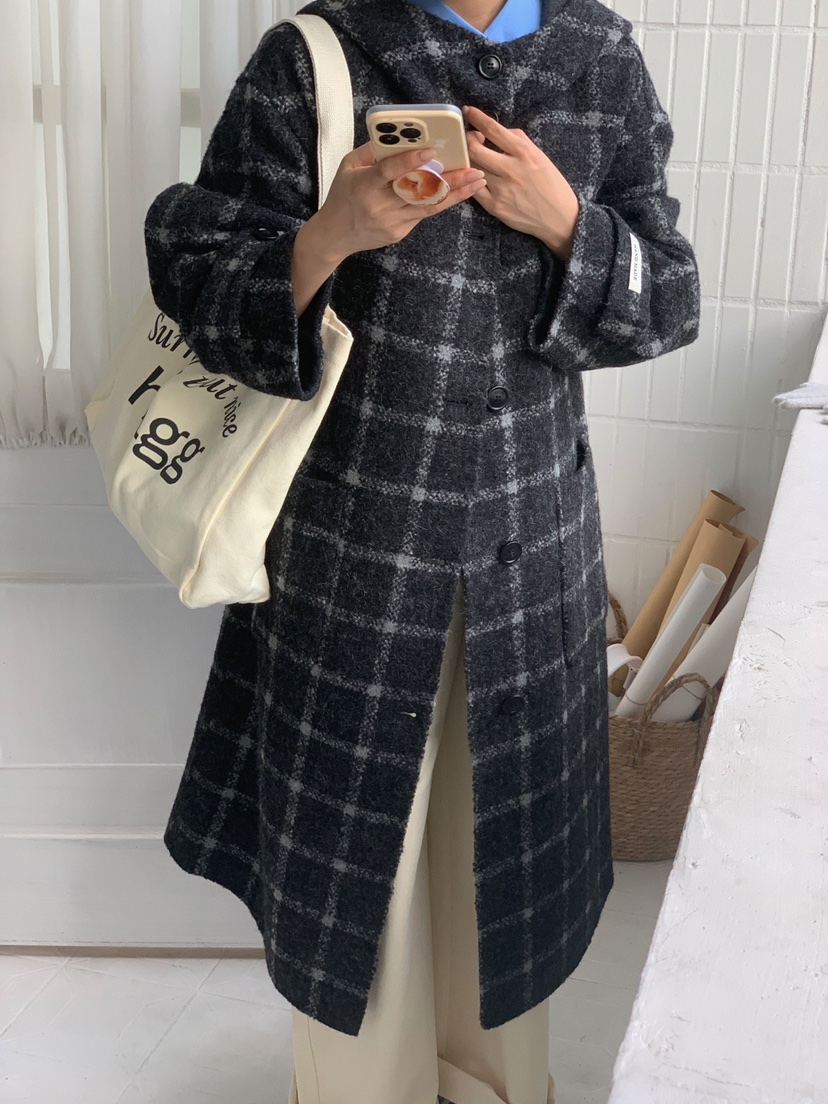 BONHEUR韓國直郵東大門代購女裝新品休閑真品熱賣中長款大衣BONHEUR-2件起中長款大衣