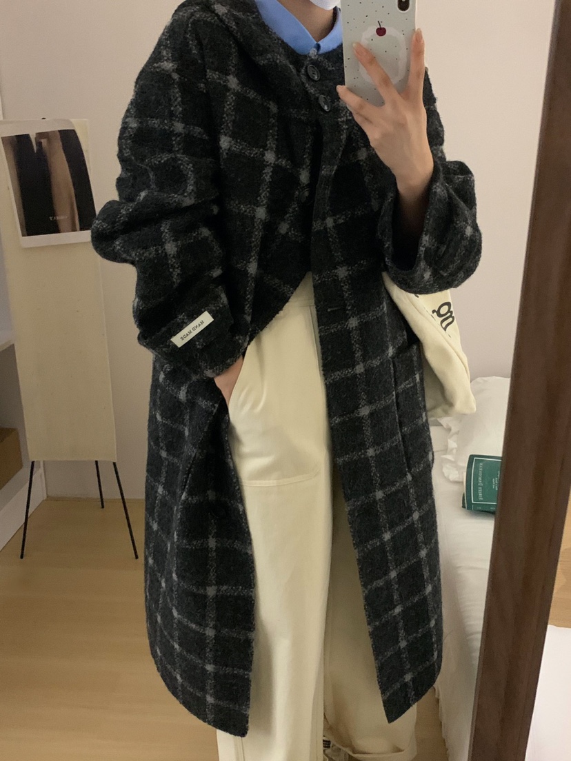 BONHEUR韓國直郵東大門代購女裝新品休閑真品熱賣中長款大衣BONHEUR-2件起中長款大衣