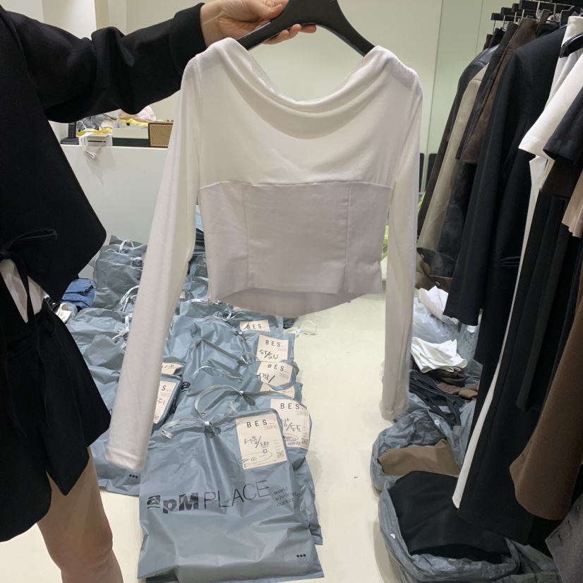 BES韓國直郵女裝新品職業時尚24春夏熱賣推薦人氣襯衫蕾絲衫BES襯衫/蕾絲衫