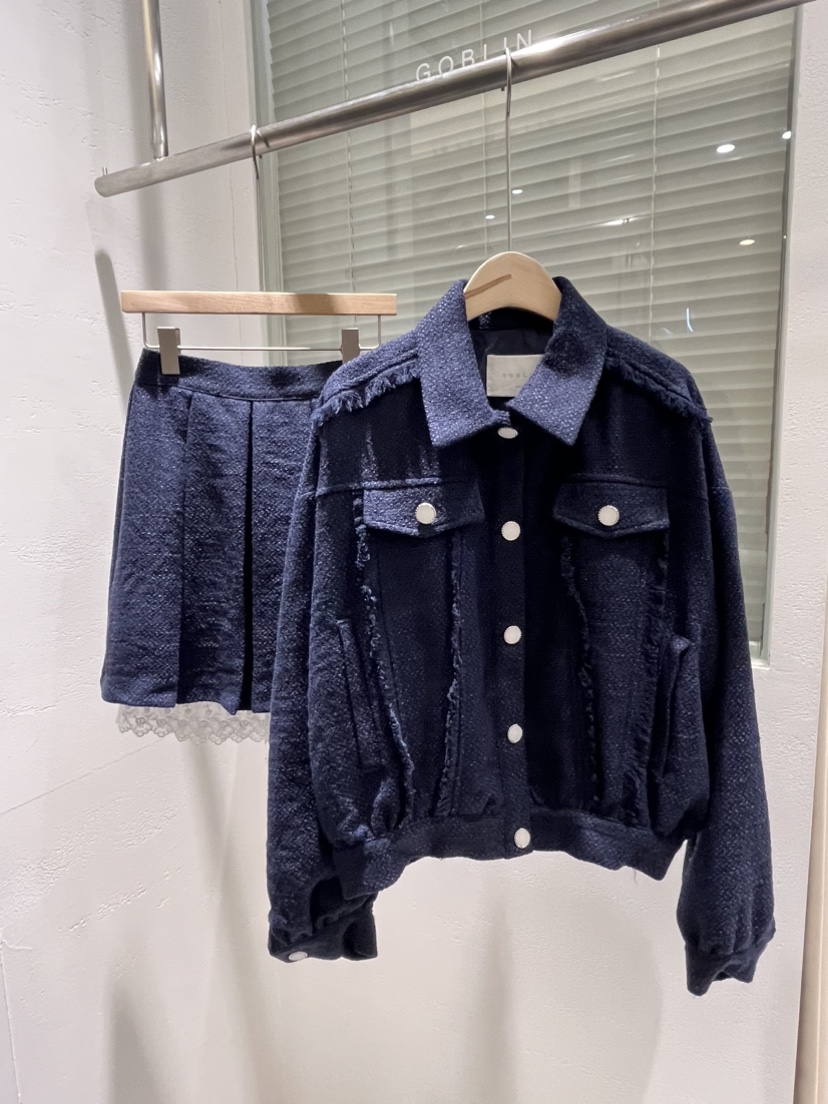 GOBLIN韓國直郵東大門實拍女裝新品推薦休閑時尚熱賣短裙花呢MUYBIEN短裙