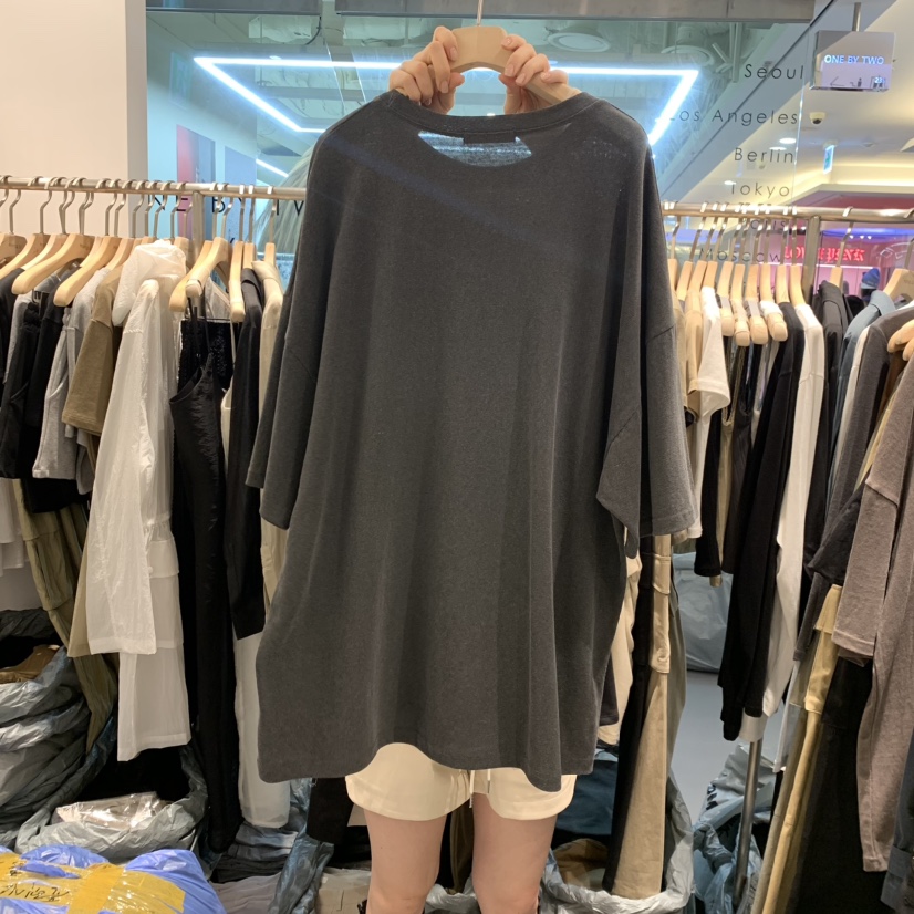 HONG.U韓國直郵東大門代購女裝新品職業真品24春夏時尚T恤HONG.UT恤
