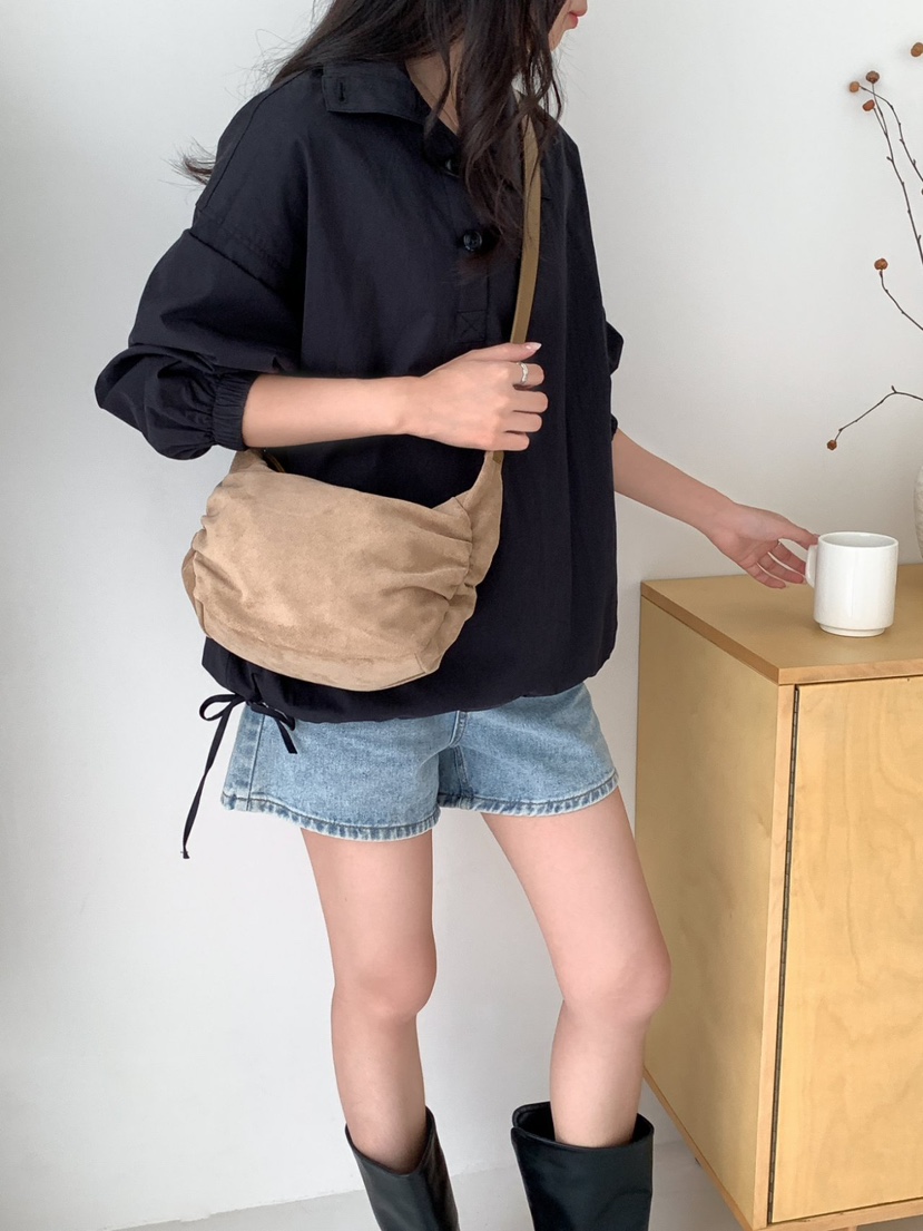 OPPA-女鞋韓國直郵東大門實拍女裝新品時尚24春夏單肩斜跨包OPPA單肩/斜跨包圖色2