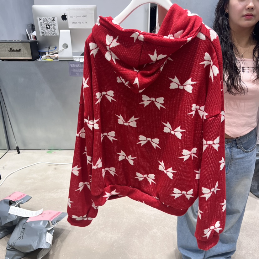 RIBBON韓國直郵東大門代購女裝新品人氣熱賣職業衛衣拉鏈連帽RIBBON衛衣