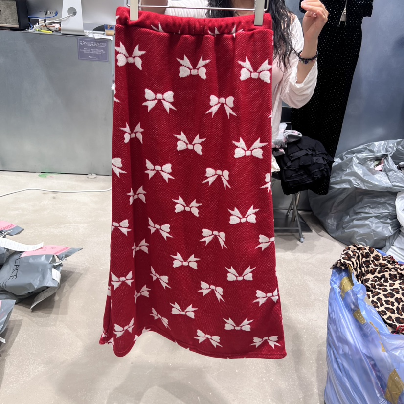RIBBON直郵韓國代購女裝新品休閑人氣職業半身裙中短裙長款RIBBON半身裙/中短裙