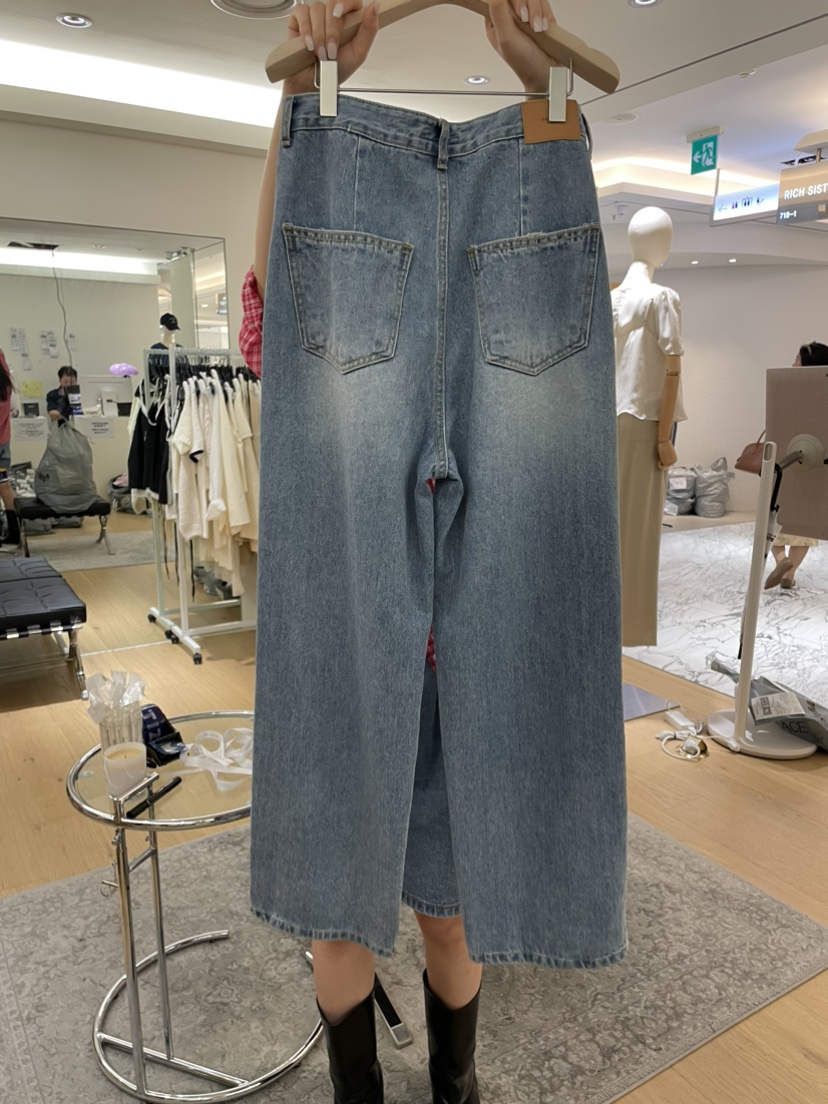 TIZZI韓國直郵女裝新款24秋冬休閑真品人氣推薦褲子牛仔布TIZZI褲子