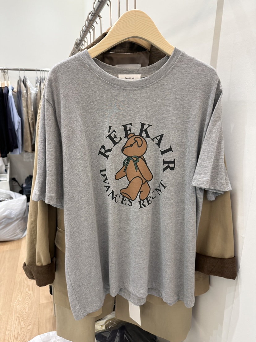 HOUSE OF/DE MERRY韓國直郵女裝新品熱賣時尚職業T恤小熊HOUSE OF/DE MERRYT恤圖色2