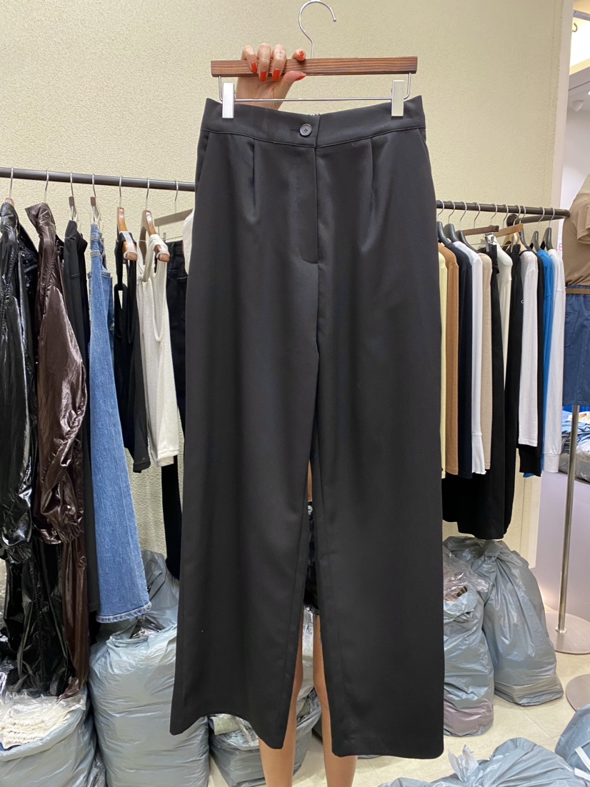 REMOOD韓國直郵東大門代購女裝新品24秋冬推薦職業休閑褲FRENCH DOOR休閑褲