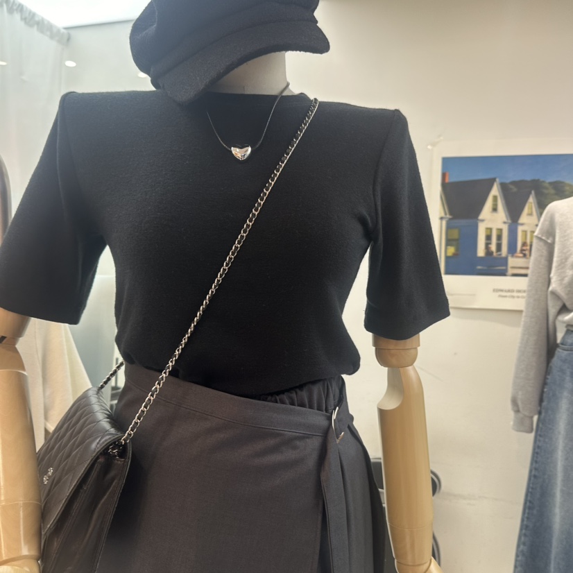 LENUE韓國直郵女裝新品職業推薦24秋冬真品人氣熱賣時尚T恤LENUET恤圖色10