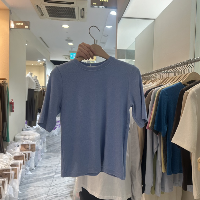 LENUE韓國直郵女裝新品職業推薦24秋冬真品人氣熱賣時尚T恤LENUET恤圖色3