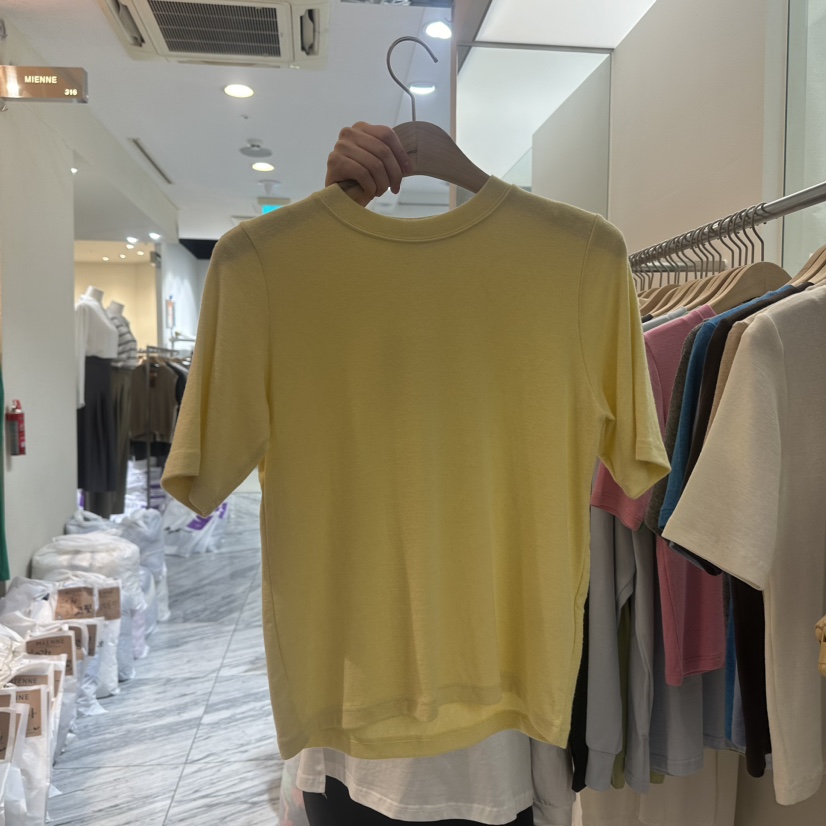 LENUE韓國直郵女裝新品職業推薦24秋冬真品人氣熱賣時尚T恤LENUET恤圖色6