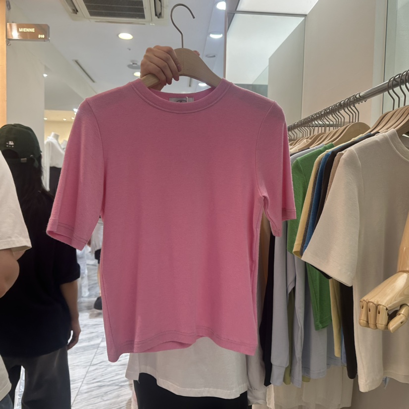 LENUE韓國直郵女裝新品職業推薦24秋冬真品人氣熱賣時尚T恤LENUET恤圖色7
