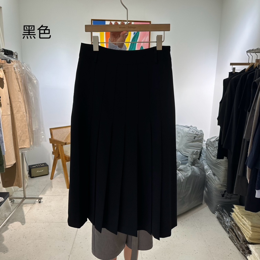 WEAUE SELVAGE韓國直郵女裝新款休閑熱賣24秋冬半身裙中短裙WEAUE SELVAGE半身裙/中短裙圖色3