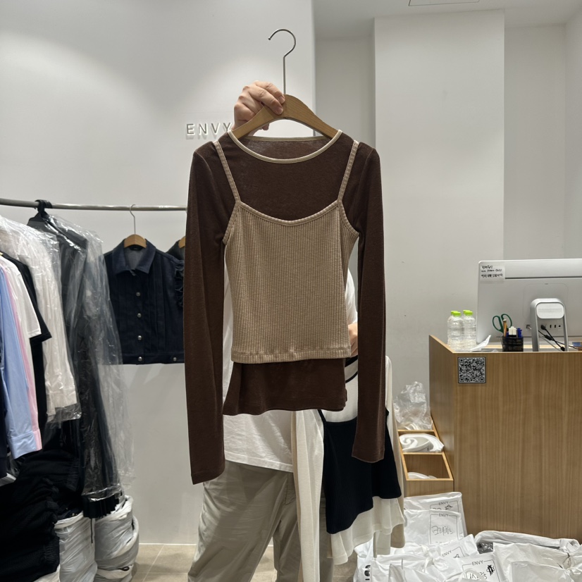 ENVY韓國直郵女裝新品時尚24秋冬人氣真品熱賣推薦吊帶背心ENVY吊帶/背心