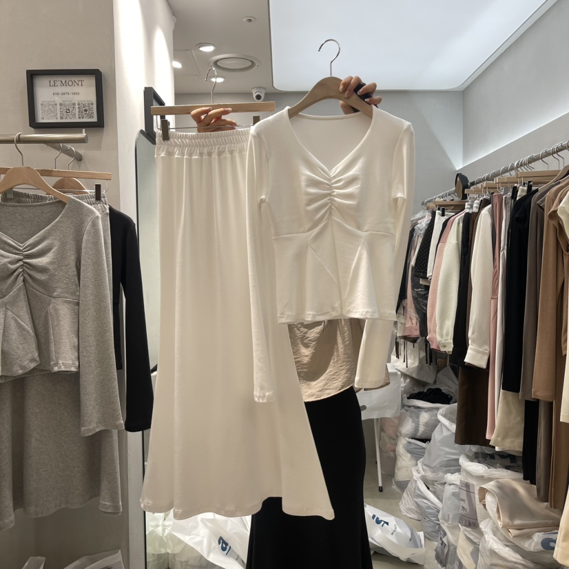 LEMONT直郵韓國代購女裝新品熱賣真品時尚推薦24秋冬套裝LOVE PULL套裝