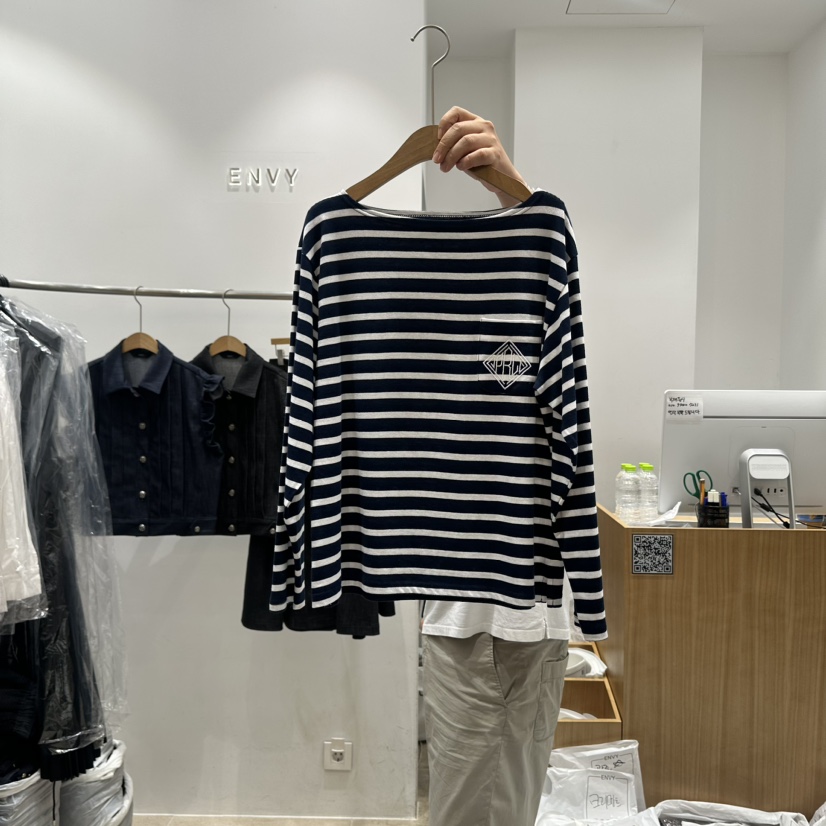 ENVY韓國直郵女裝新款職業人氣時尚真品推薦熱賣24秋冬長袖T恤ENVY長袖T恤