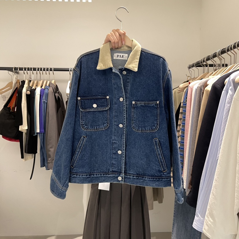 PLATE直郵韓國代購女裝新品人氣推薦職業休閑24秋冬時尚夾克PLATE夾克