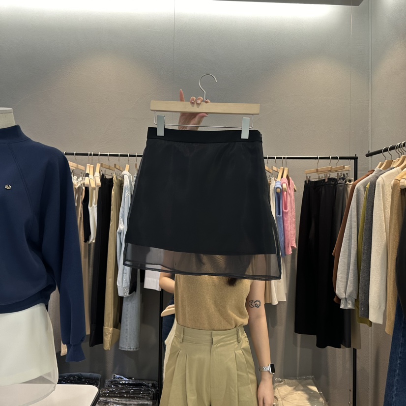 NO.JO.AH韓國直郵東大門實拍女裝新品24秋冬職業休閑短裙FLAMME TOIT短裙