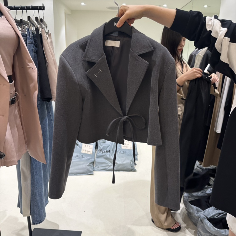 BES韓國直郵東大門代購女裝新款職業休閑人氣熱賣24秋冬夾克BES夾克圖色1