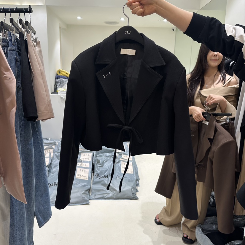 BES韓國直郵東大門代購女裝新款職業休閑人氣熱賣24秋冬夾克BES夾克圖色3