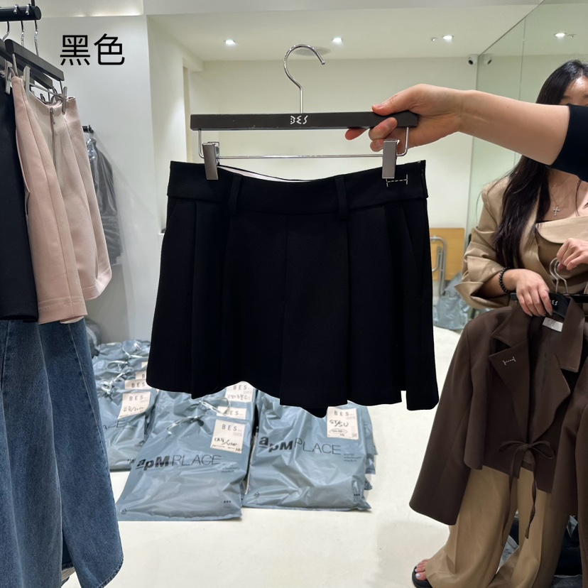 BES韓國直郵東大門代購女裝新品熱賣休閑推薦24秋冬職業裙褲BES裙褲圖色3