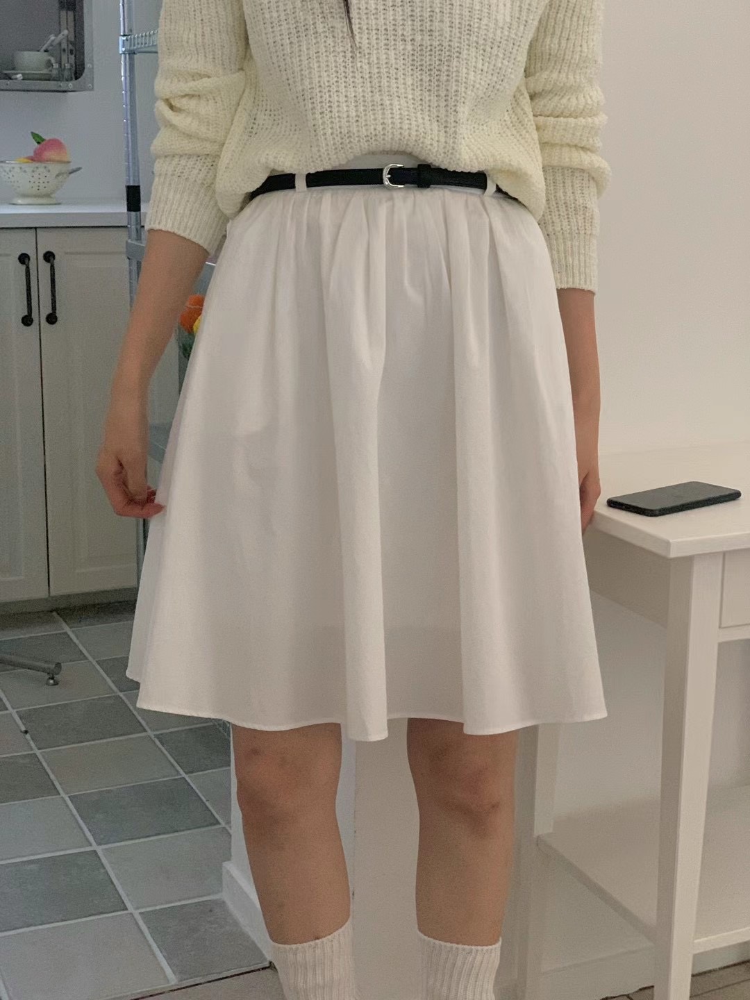 LURE韓國直郵東大門實拍女裝新款熱賣24秋冬休閑時尚短裙LURE短裙