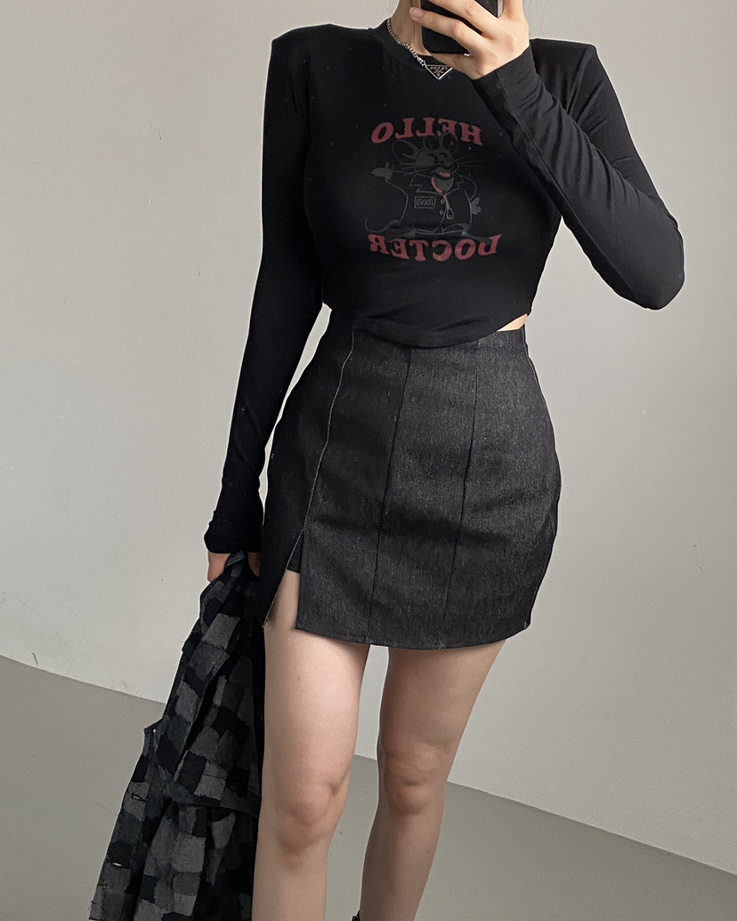 JENNIE韓國直郵女裝新款熱賣時尚推薦休閑人氣24秋冬長袖T恤JENNIE/VENEFIT長袖T恤