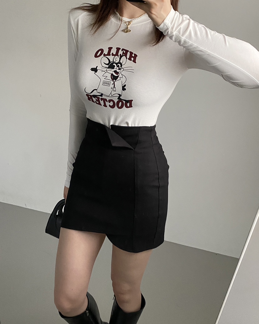 JENNIE韓國直郵女裝新款熱賣時尚推薦休閑人氣24秋冬長袖T恤JENNIE/VENEFIT長袖T恤