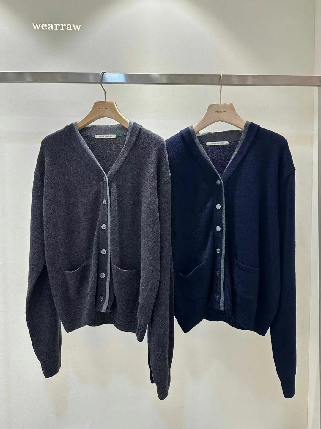 WEARRAW韓國直郵東大門代購女裝新品時尚職業推薦人氣針織衫WEARRAW針織衫圖色2左二色
