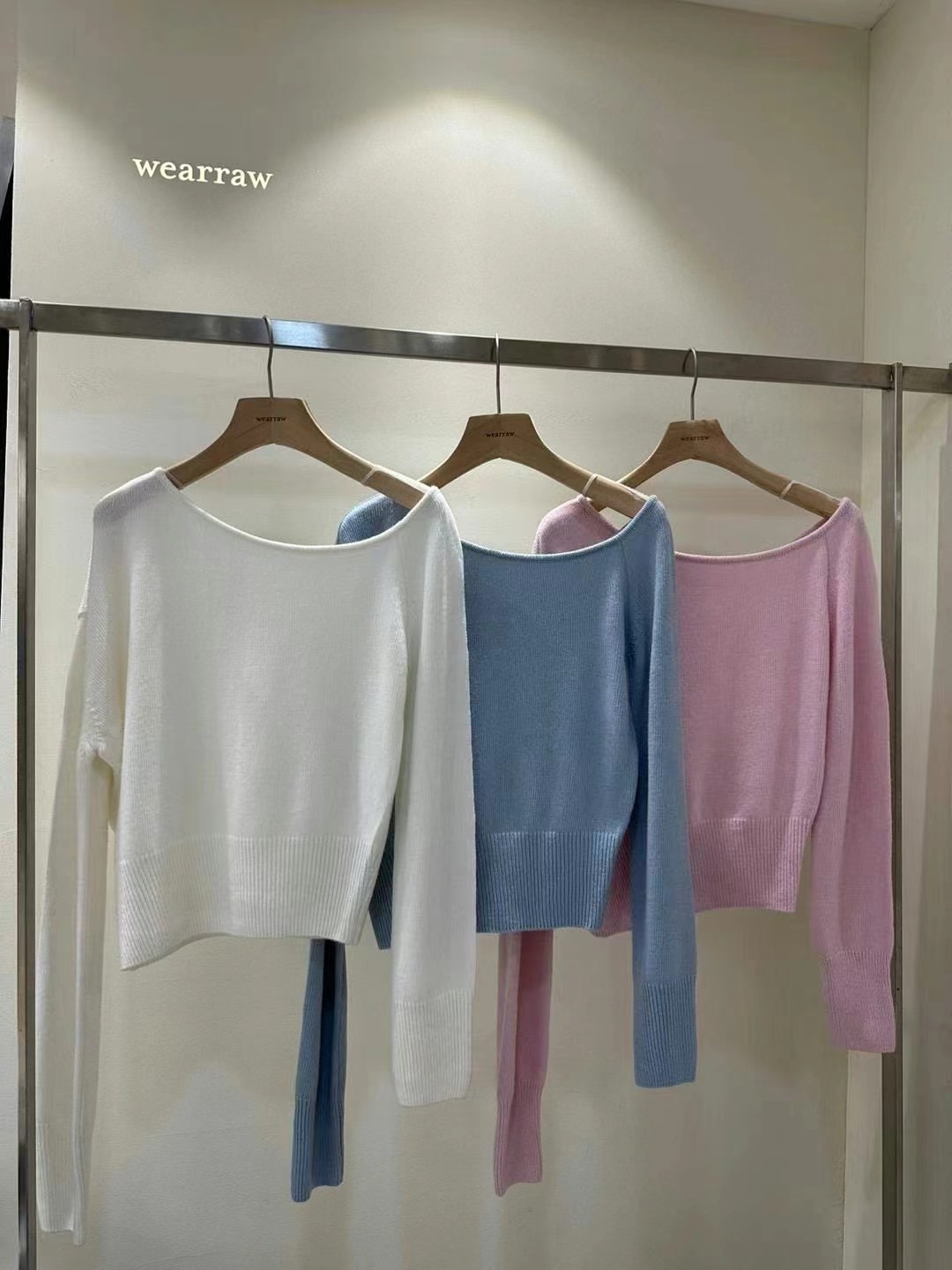 WEARRAW韓國直郵東大門代購女裝新品推薦24秋冬職業針織衫WEARRAW針織衫圖色2左二色