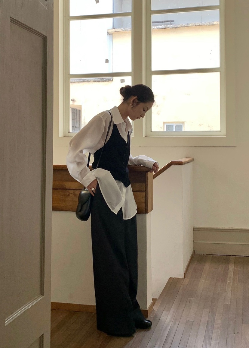 HER韓國直郵東大門代購女裝新品推薦職業時尚休閑熱賣吊帶背心HER吊帶/背心