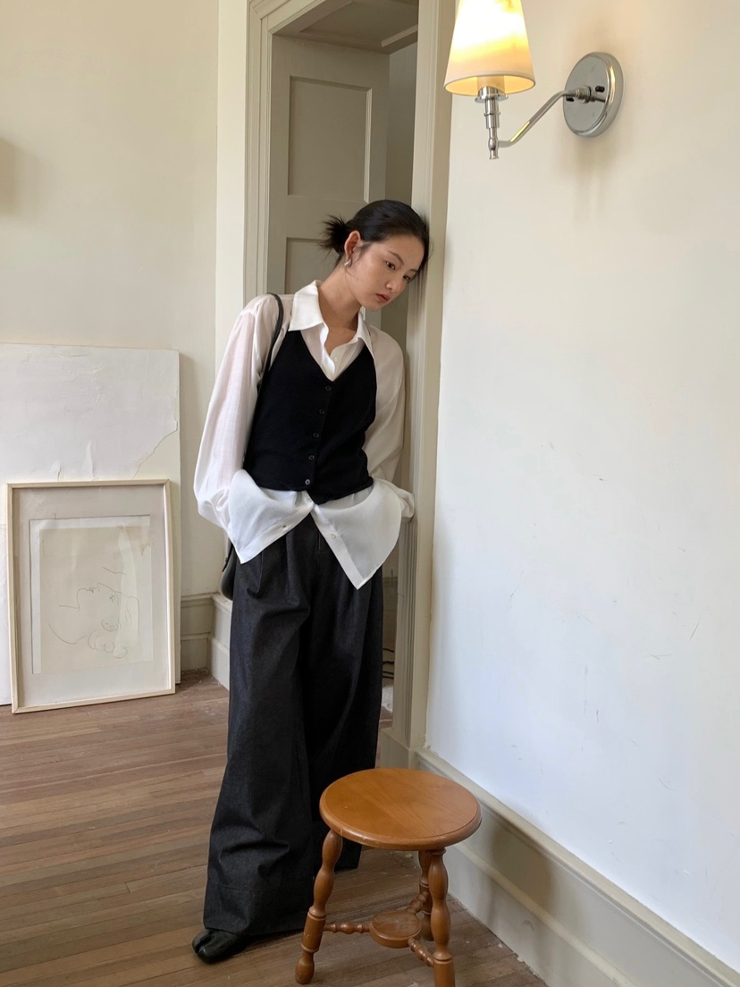 HER韓國直郵東大門代購女裝新品推薦職業時尚休閑熱賣吊帶背心HER吊帶/背心