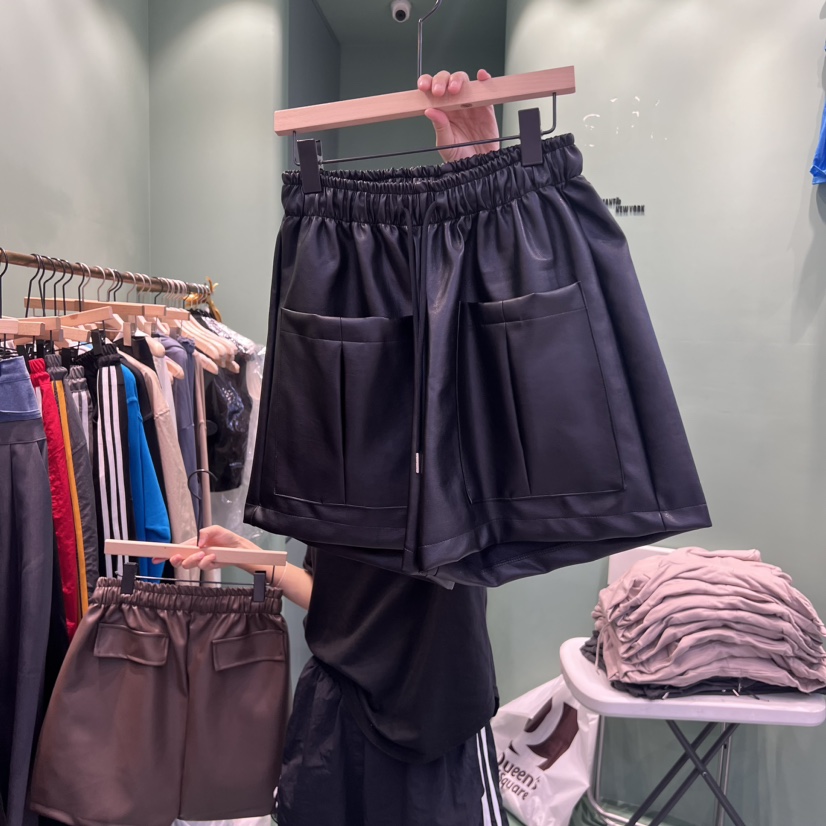 ROMANTIC NEWYORK直郵韓國代購女裝新品休閑職業24秋冬短褲皮革ROMANTIC NEWYORK短褲圖色2