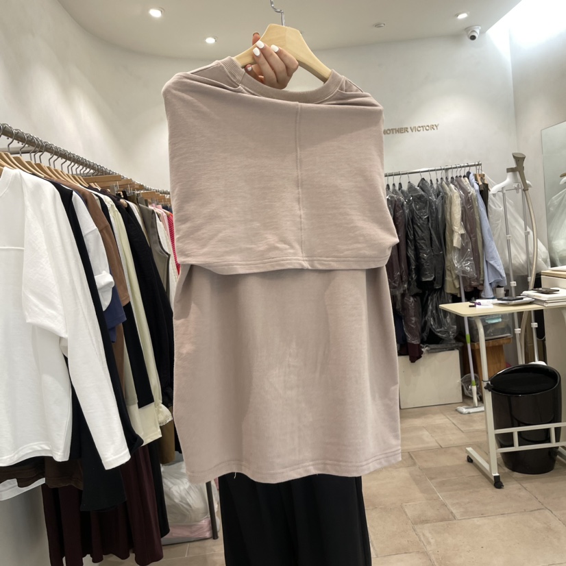 ANOTHER VICTORY韓國直郵女裝新款休閑24秋冬長袖T恤開襟衫PRIVIE長袖T恤