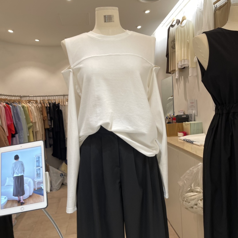 ANOTHER VICTORY韓國直郵女裝新款休閑24秋冬長袖T恤開襟衫PRIVIE長袖T恤圖色1