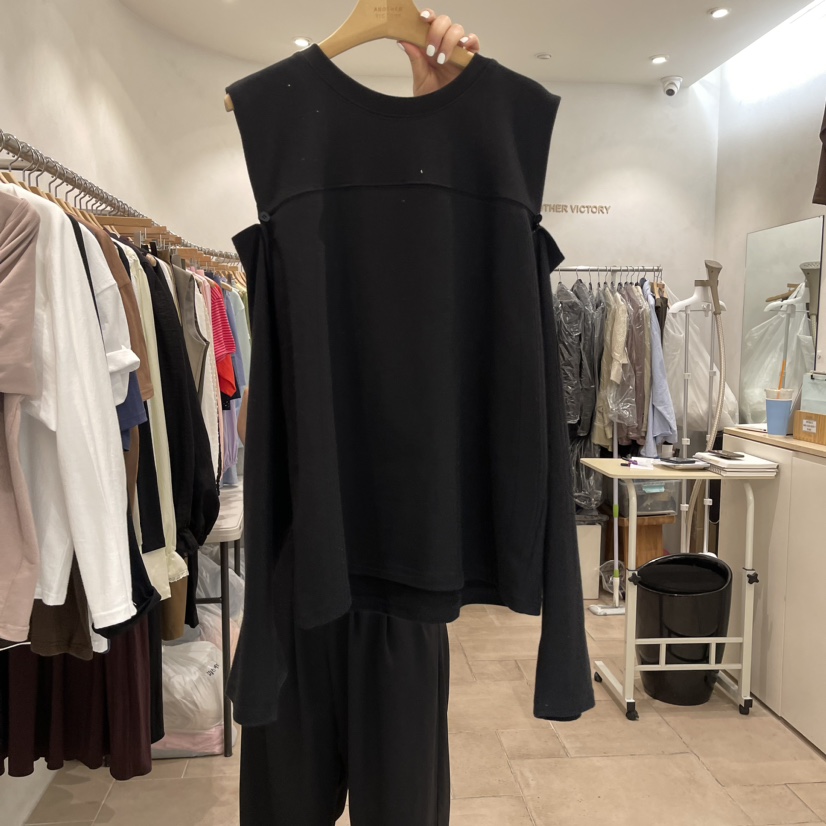ANOTHER VICTORY韓國直郵女裝新款休閑24秋冬長袖T恤開襟衫PRIVIE長袖T恤圖色3