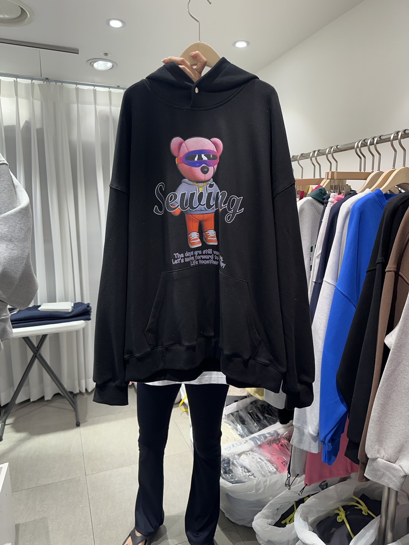 THE LOT/ LOT韓國直郵東大門代購女裝新款熱賣24秋冬衛衣兜帽THE LOT/ LOT衛衣圖色3